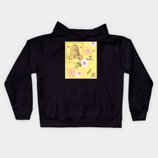 Beeyard Collage Kids Hoodie